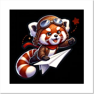 The Pilot Red Panda Posters and Art